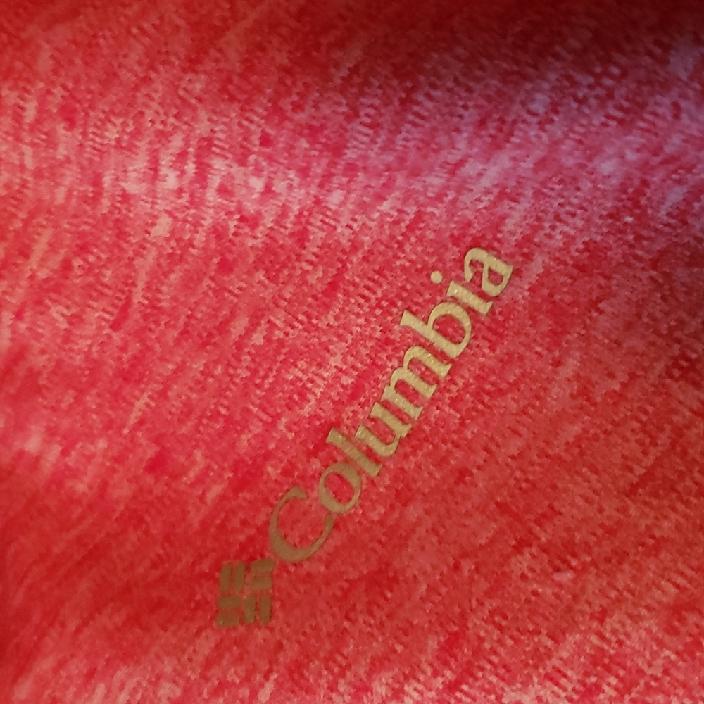 Men's Red ( not bright red) XXL Columbia Long Sleeve 1/4 Zip Running Shirt